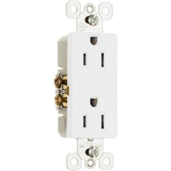 Pass & Seymour 10Pk15A Wht Deco Outlet 885WCP8